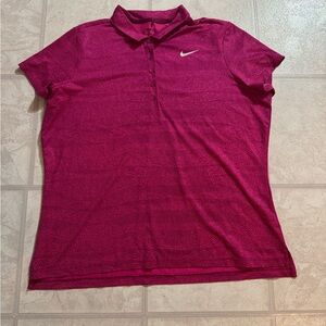 Nike Women's Pink golf dry fit Shirt XXL